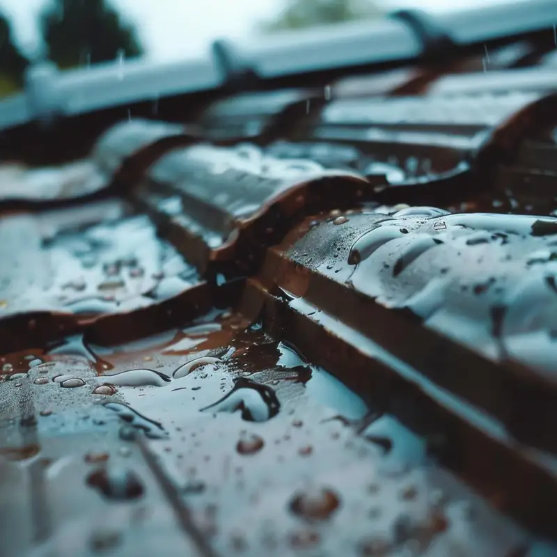Technicien inspectant l'étanchéité d'un mur ou d'une terrasse