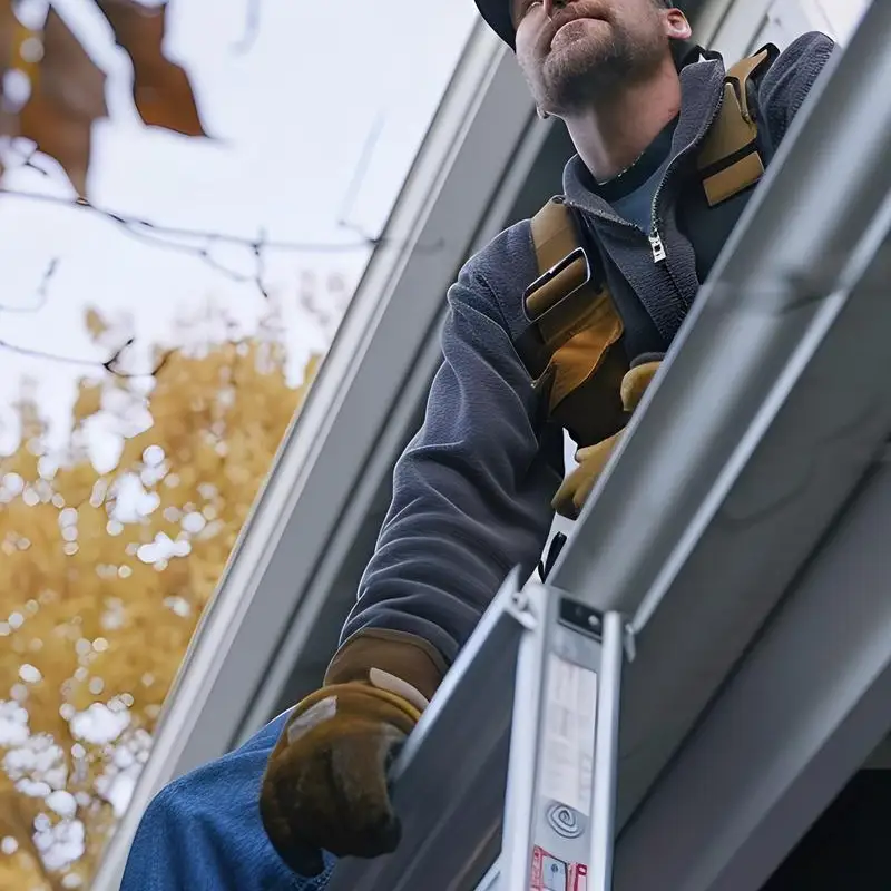 Détail de l'installation d'un chéneau en zinc